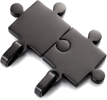 His & Hers Puzzle Couples Necklaces