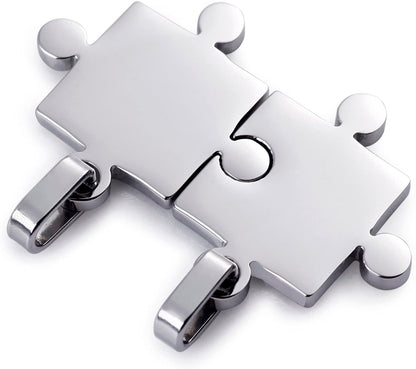 His & Hers Puzzle Couples Necklaces