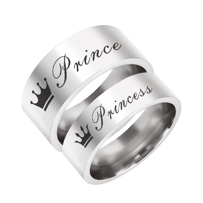 Princes Princess Promise Ring Set