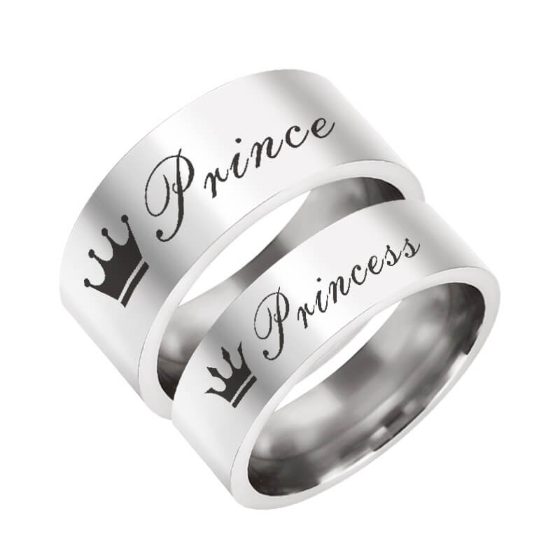 Princes Princess Promise Ring Set