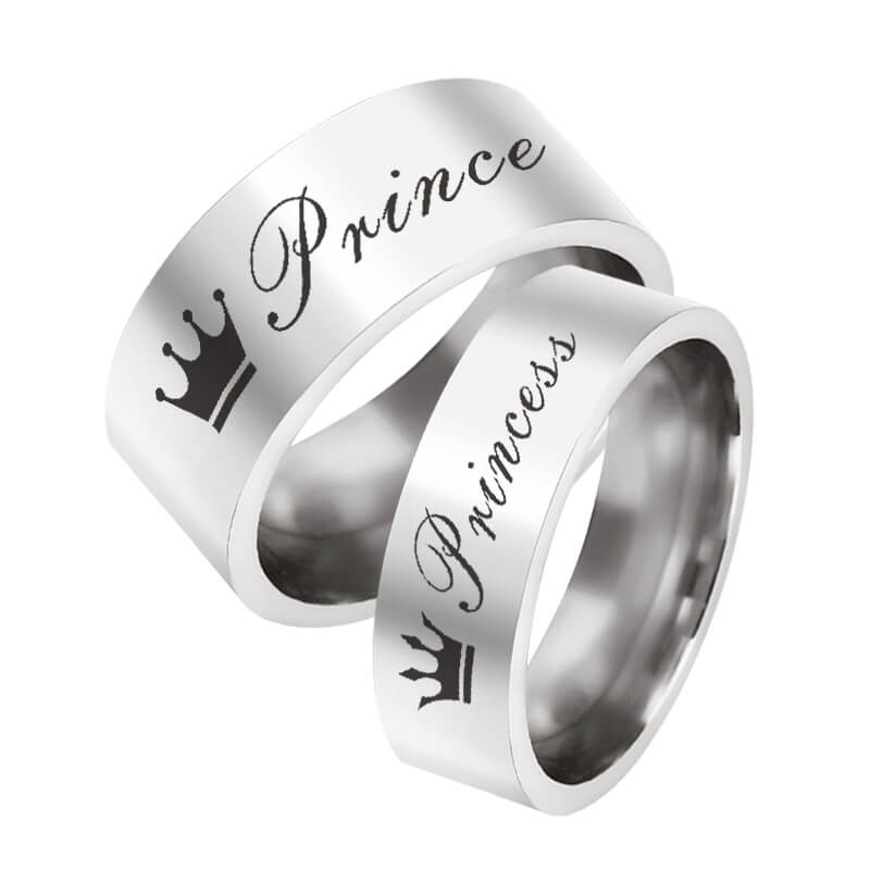 Princes Princess Promise Ring Set