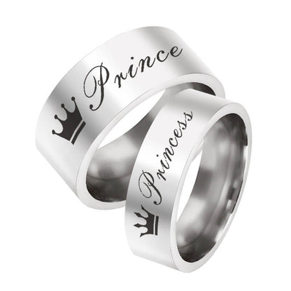 Princes Princess Promise Ring Set