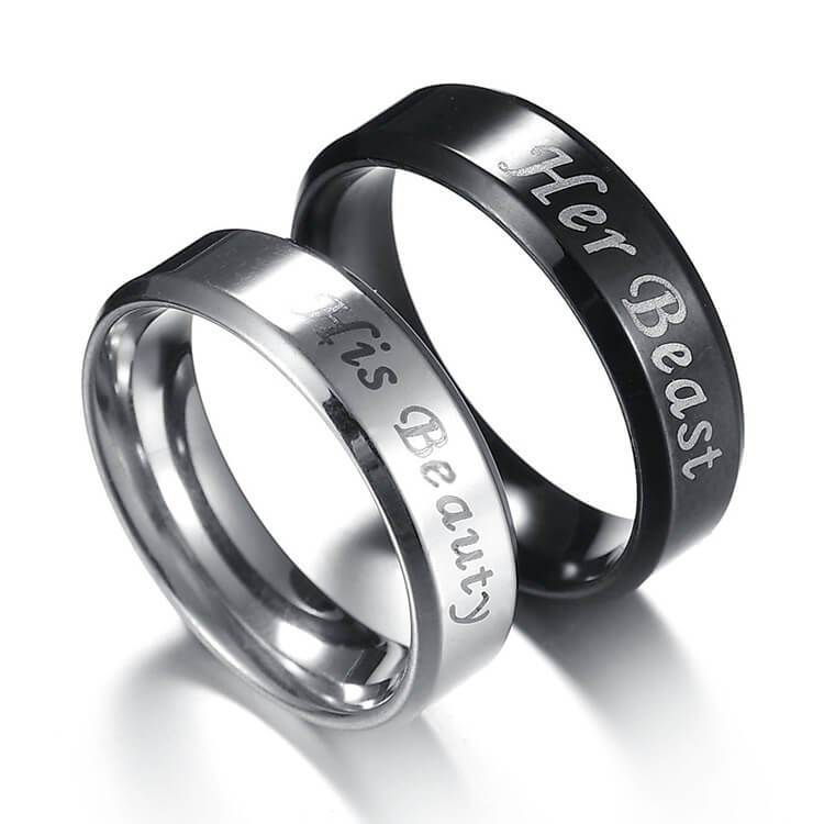 Her King His Queen Ring Couple Set