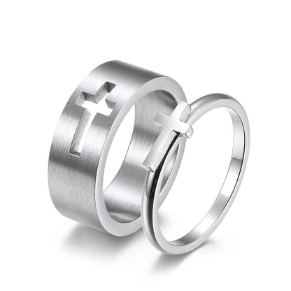 Puzzle Cross Couples Rings
