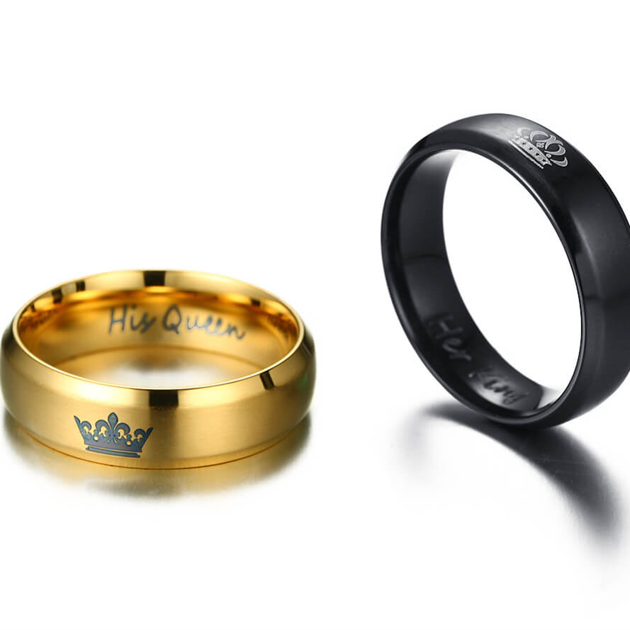 Her King His Queen Couple Ring