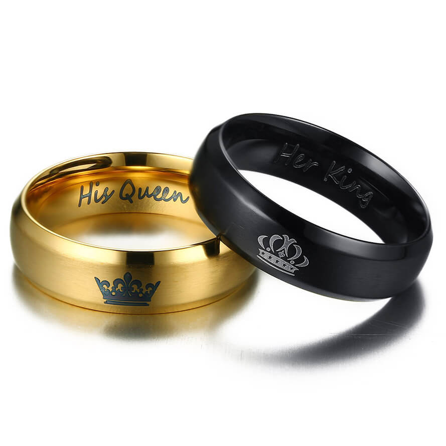 Her King His Queen Couple Ring