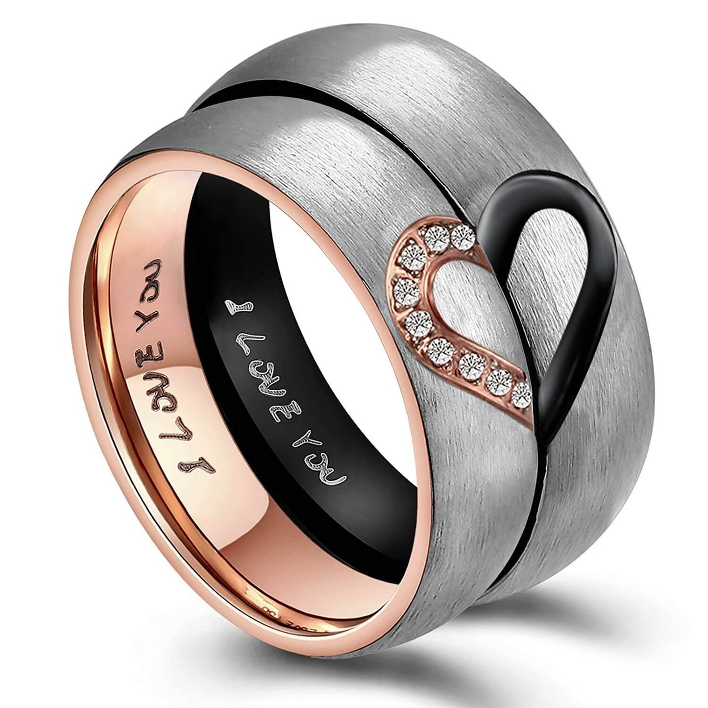 Love Heart Shape Band Set