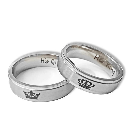 Her King His Queen Matching Rings