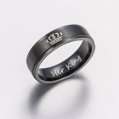 Her King His Queen Couple Rings
