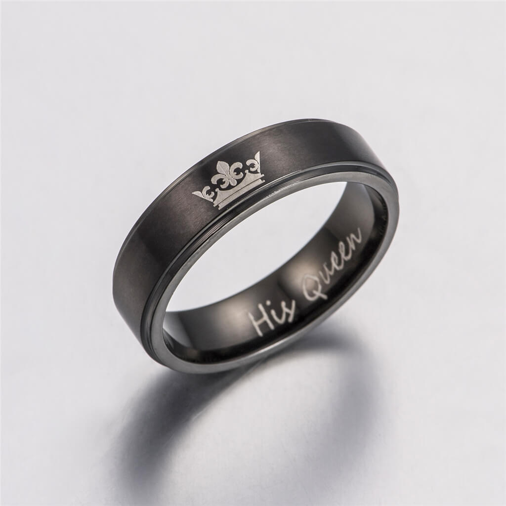 Her King His Queen Couple Rings