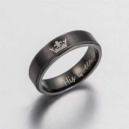 Her King His Queen Couple Rings