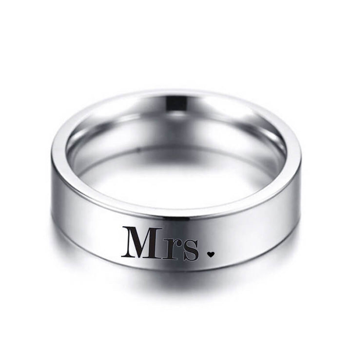 Couple MR.MRS Promise Rings