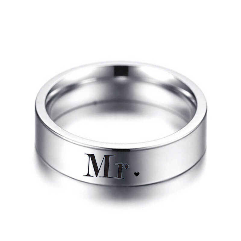Couple MR.MRS Promise Rings