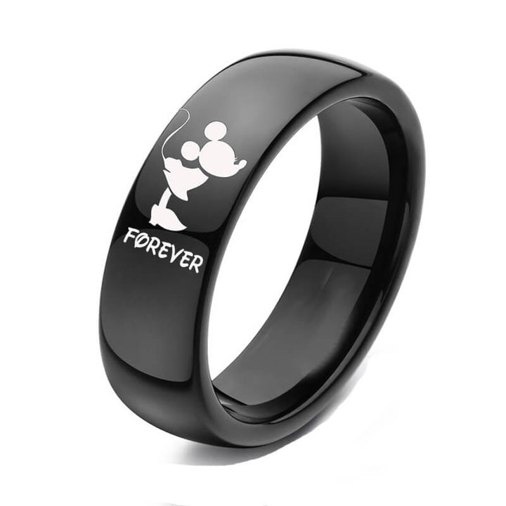 Black Forever & Together Promise Rings
