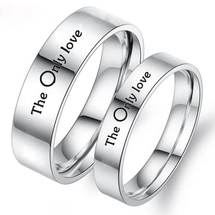THE ONLY LOVE Promise Rings for Couples