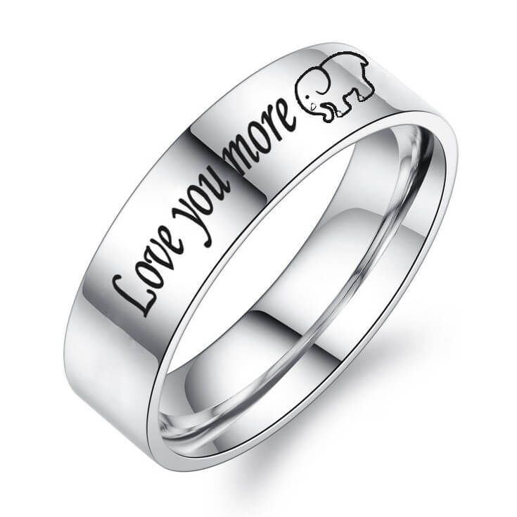 I Love You More OR I Love You Most Hand Stamped Ring Very Sturdy Ring Great  Gift Fun Piece of Jewelry - Etsy