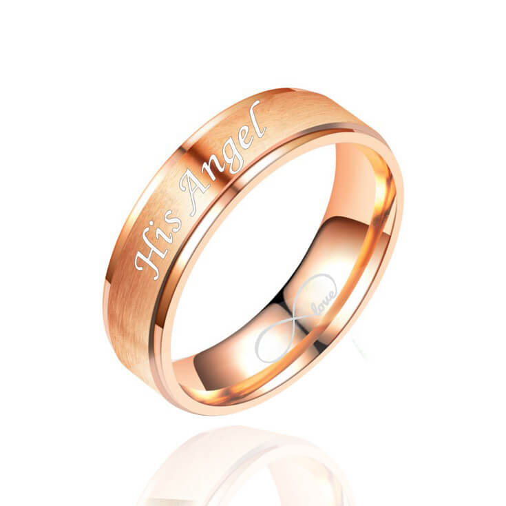 His Angel and Her Demon Promise Rings