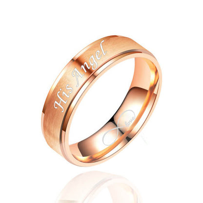 His Angel and Her Demon Promise Rings