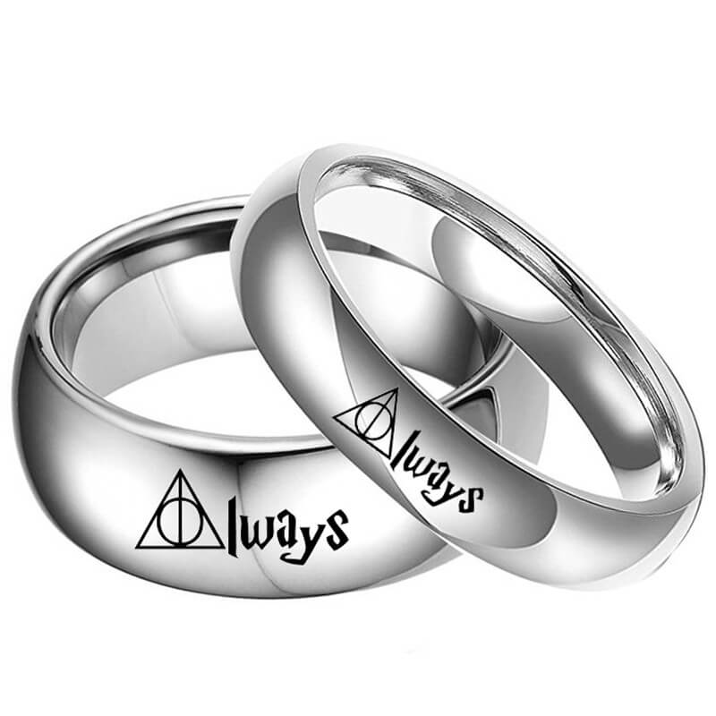 ALWAYS Promise Rings for Couples Titanium