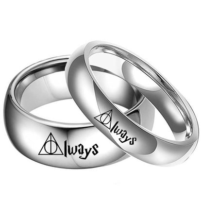 ALWAYS Promise Rings for Couples Titanium