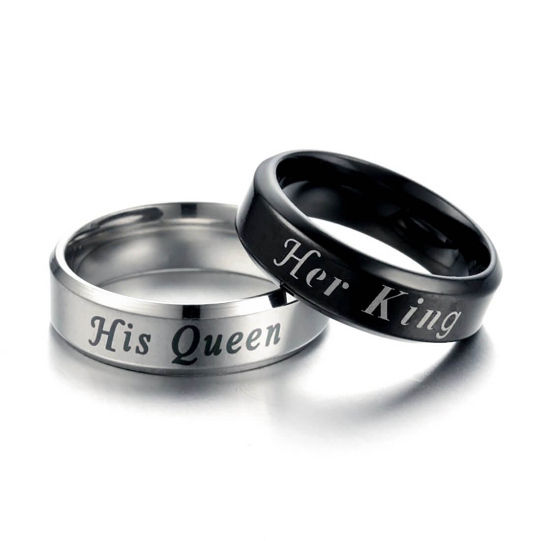 Her King His Queen Ring Couple Set