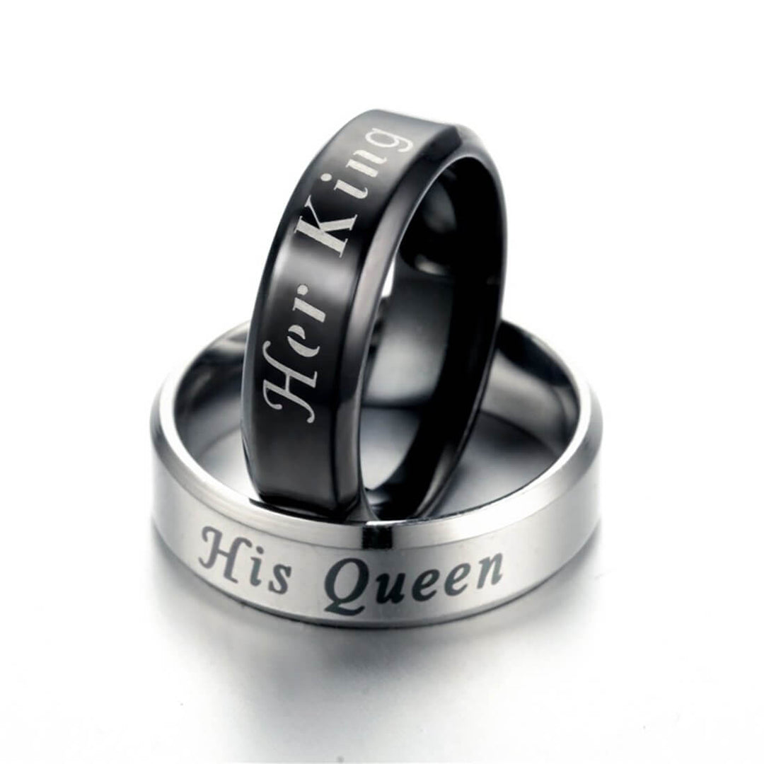 Her King His Queen Ring Couple Set