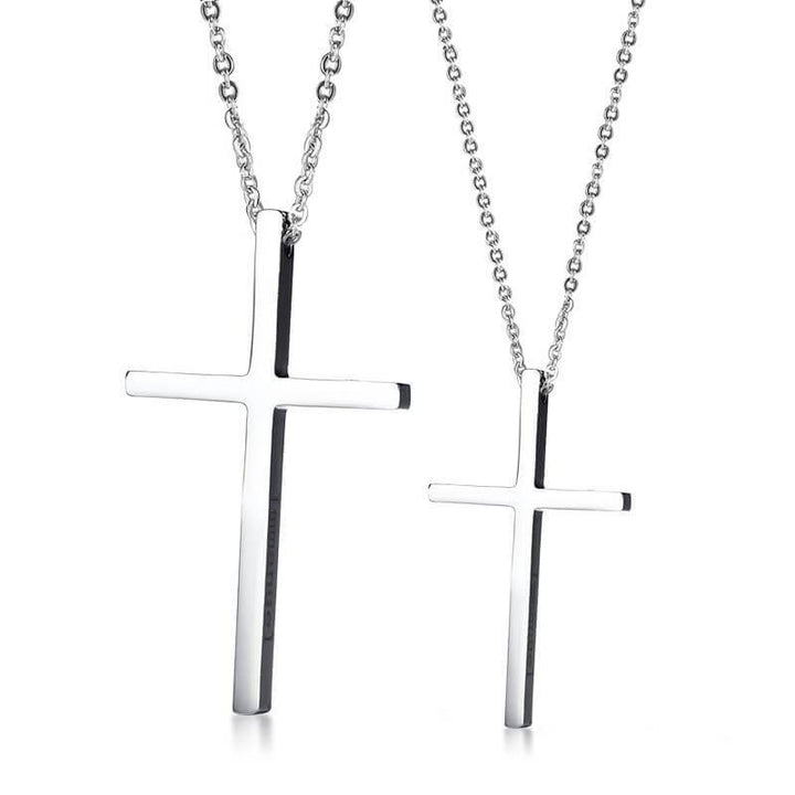 I M MANUEL Cross Couple Necklaces
